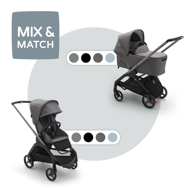 Bugaboo Dragonfly compleet - Graphite Black Blue