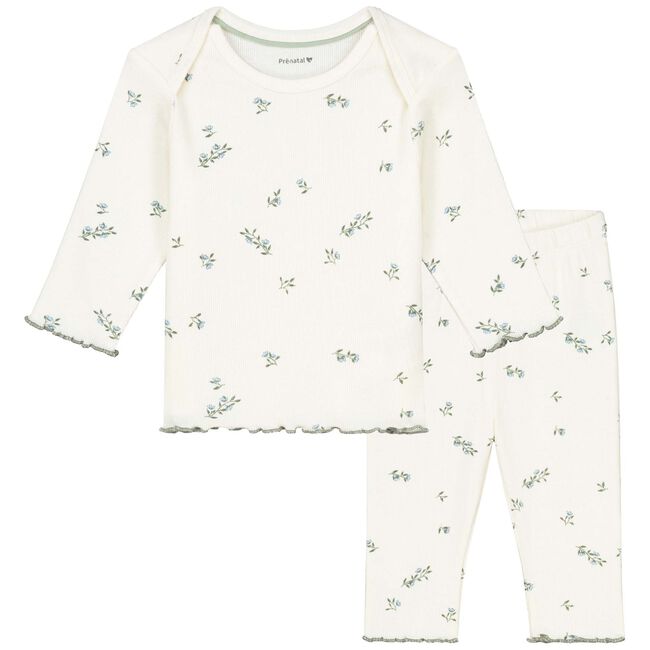 Prénatal baby pyjama romantic rib