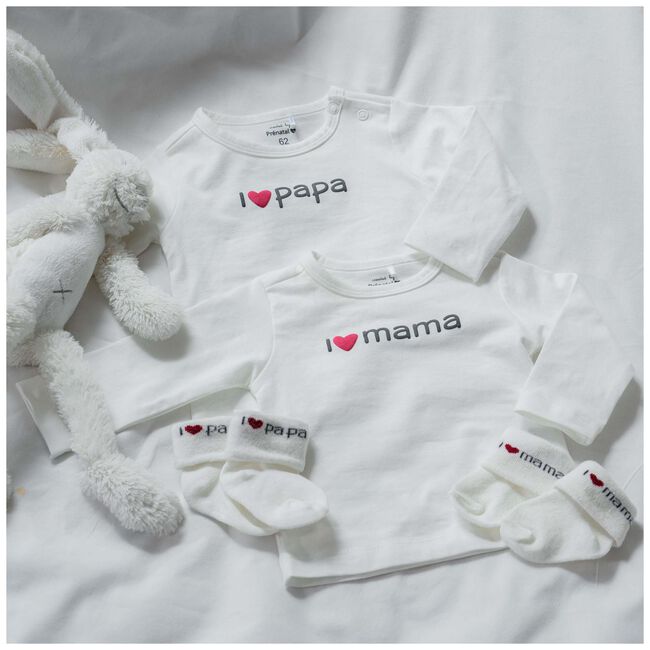 Prénatal newborn sokken papa en mama 3 paar