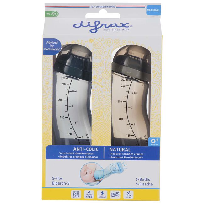 Difrax s-fles natural 250ml 2 stuks