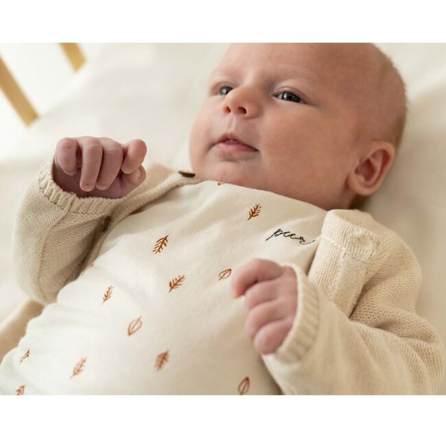 Prénatal newborn vest Pure - Dark Ecru Melange
