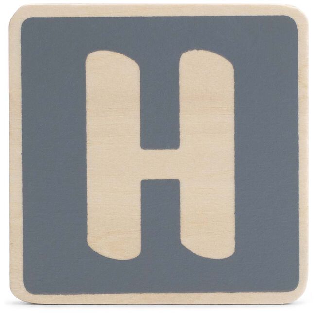 Prénatal houten namentrein letter H