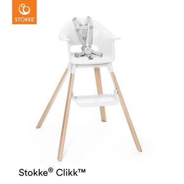 Stokke Clikk High Chair inclusief Travel bag en placemat - White