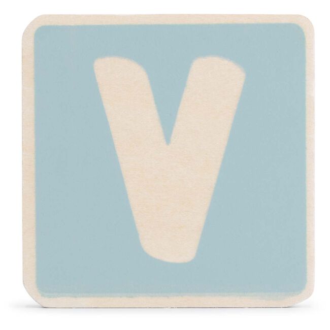 Prénatal houten namentrein letter V - 