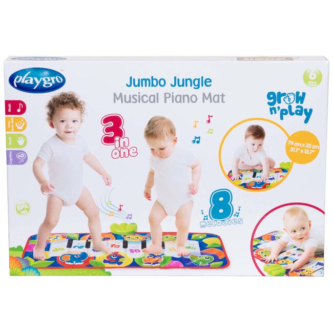 Playgro Jumbo Jungle Musical Piano Mat - 