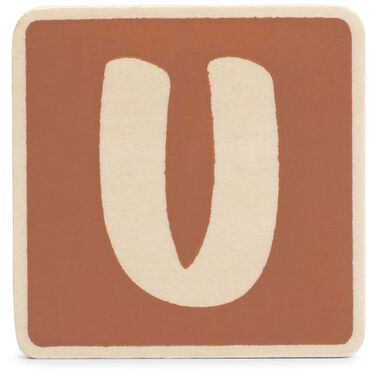 Prénatal houten namentrein letter U