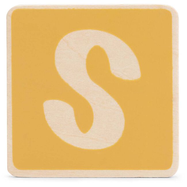 Prénatal houten namentrein letter S