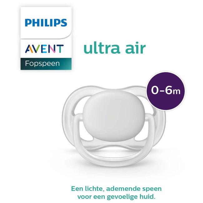 Philips Avent fopspeen Ultra Air 0-6 mnd 2-pack - SCF345/20