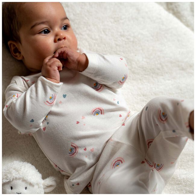 Prénatal baby pyjama Regenboog