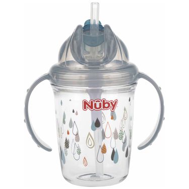 Nûby Flip-it antilekbeker met handvatten 240ml