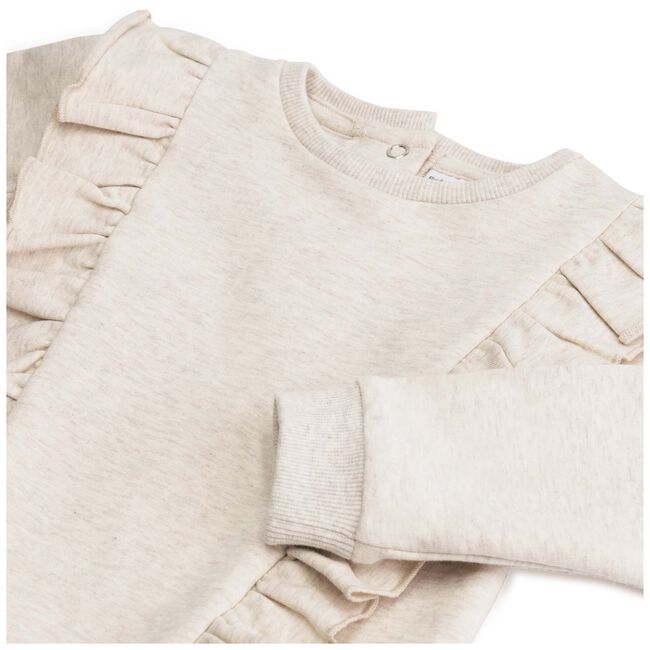 Prénatal baby sweater - Light Brown Melange