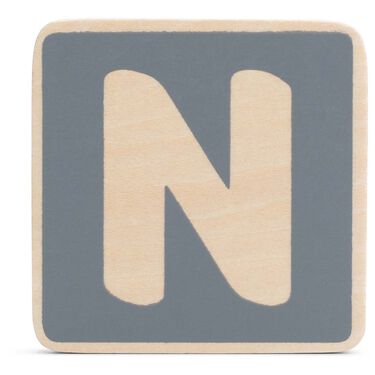 Prénatal houten namentrein letter N - 