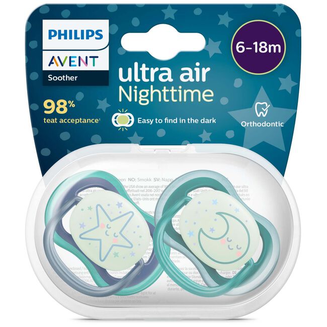 De Philips Avent Ultra Air Night 6-18mnd 2-pack
