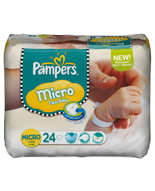 Druif Expertise neutrale Pampers New Baby Micro luiers 1-3.5 kg