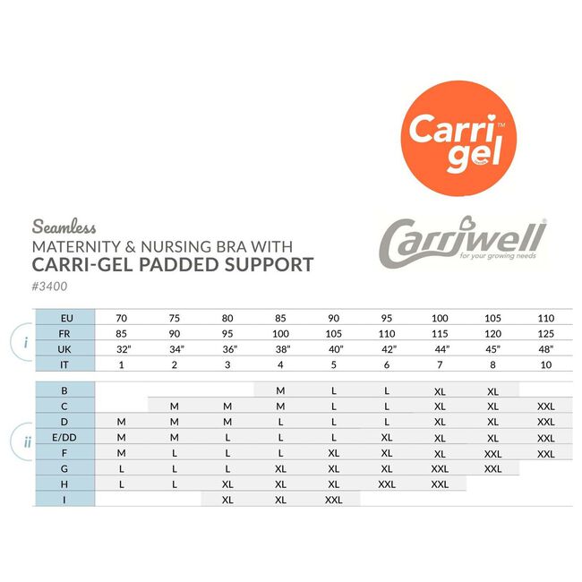 Carriwell meegroei- en voedingsbh gelbeugel voorgevormd
