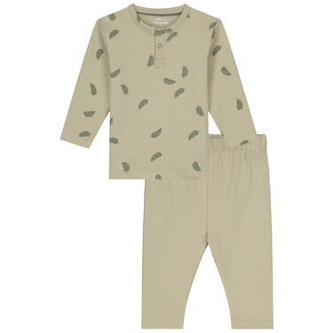 Prénatal baby pyjama leaves