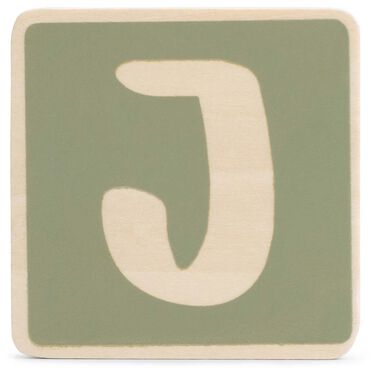 Prénatal houten namentrein letter J