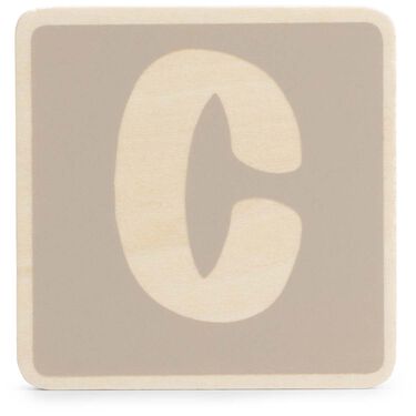 Prénatal houten namentrein letter C