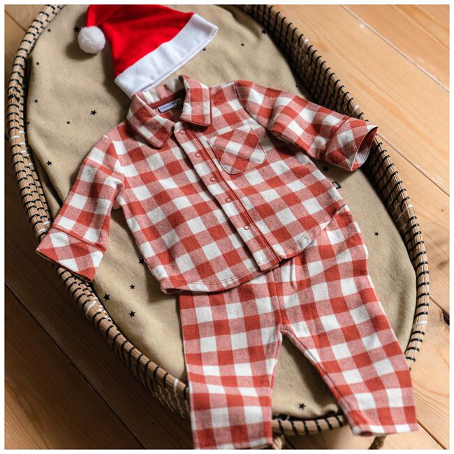 Prénatal baby pyjama flanel ruit