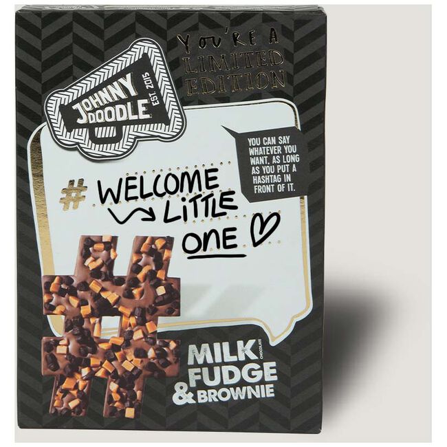 Johnny Doodle Hashtag Milk Fudge Brownie reep 150g - 