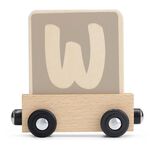 Prénatal houten namentrein letter W