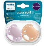 Philips Avent Ultra Soft Fopspeen 6-18mnd 2-pack