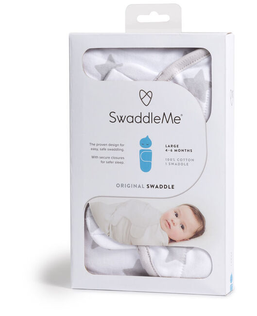 Swaddle me grijze ster small