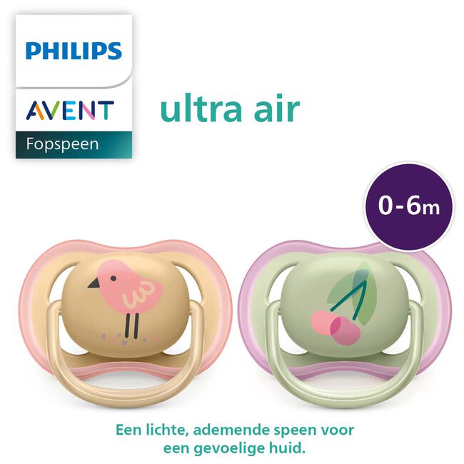 Philips Avent Ultra Air 0-6 mnd 2-pack - Lightorange