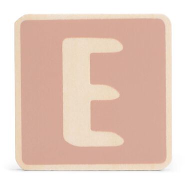 Prénatal houten namentrein letter E