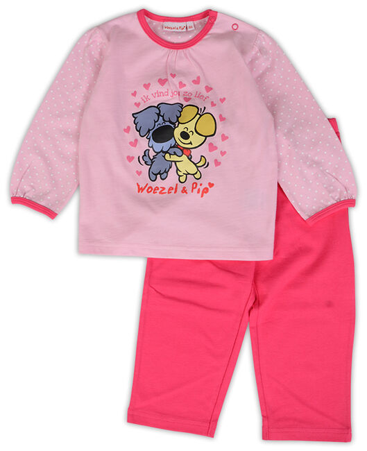 & Pip meisjes peuter pyjama Light Pink