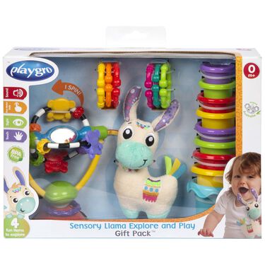 Playgro sensory Llama explore and play gift pack - 