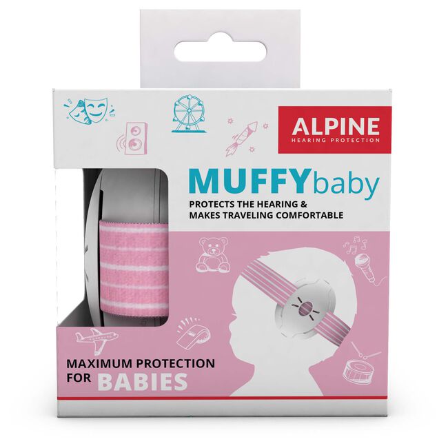 Alpine Muffy Baby gehoorbeschermers roze - 