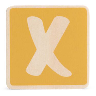 Prénatal houten namentrein letter X - 