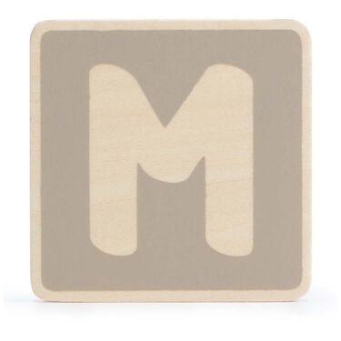 Prénatal houten namentrein letter M - 