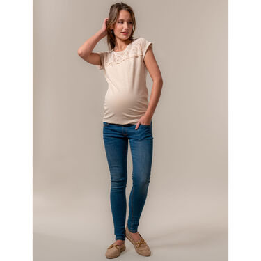 Zwangerschapsshirt & jeans