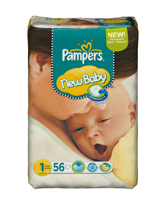 Pampers New Baby urine indicator