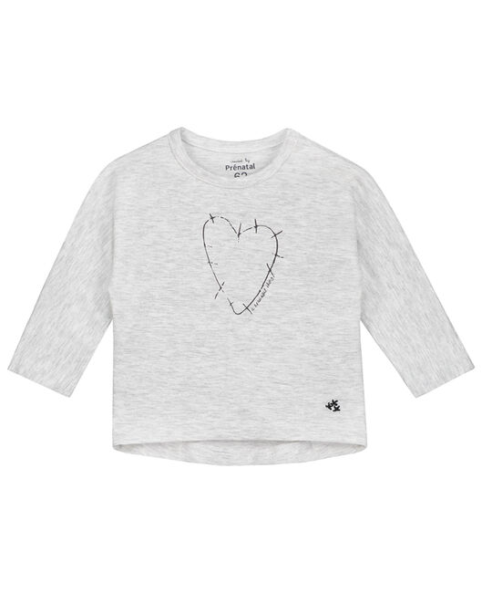 Prenatal baby meisjes shirt hart