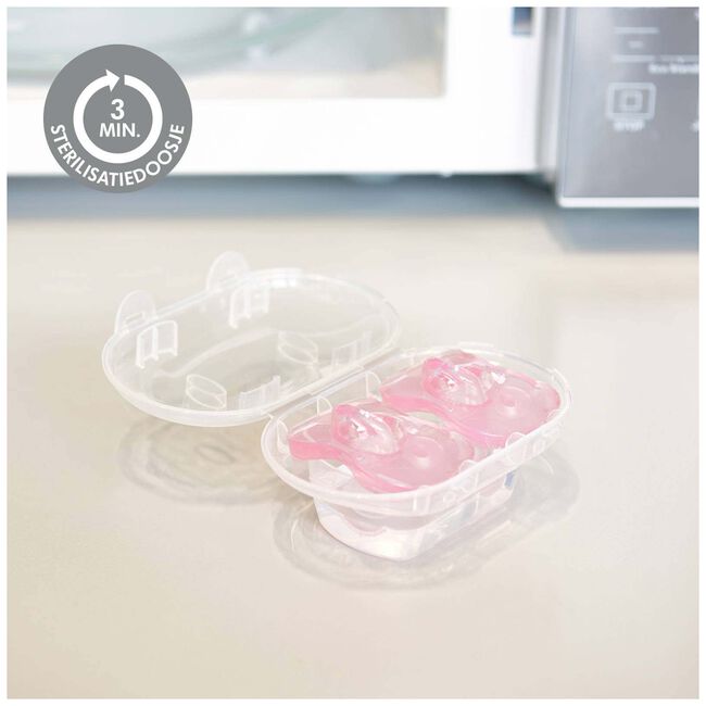 Medela baby silicone 0-6 duo - Pink