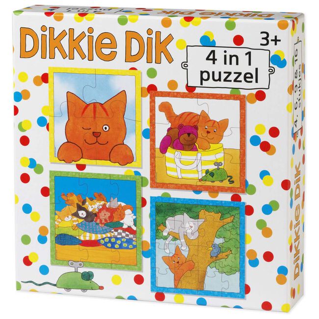 Dikkie Dik puzzel 4-in-1