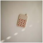 Mushie press toy telefoon - Light Pink
