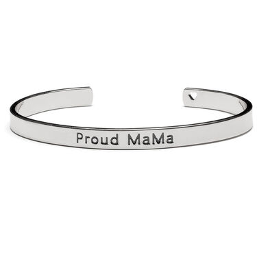Proud Mama Bangle Armband Zilver