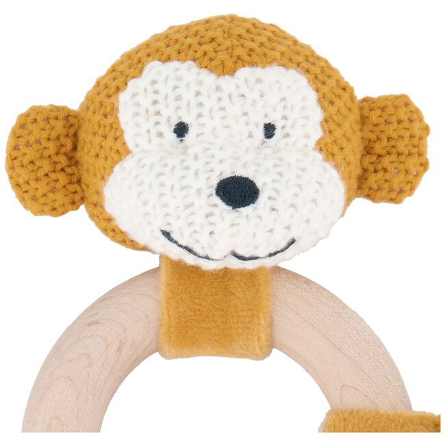 Prénatal rammelaar aap little knits