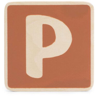 Prénatal houten namentrein letter P