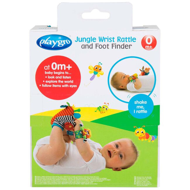 Playgro jungle Wrist Rattle and Foot Finder Set - 