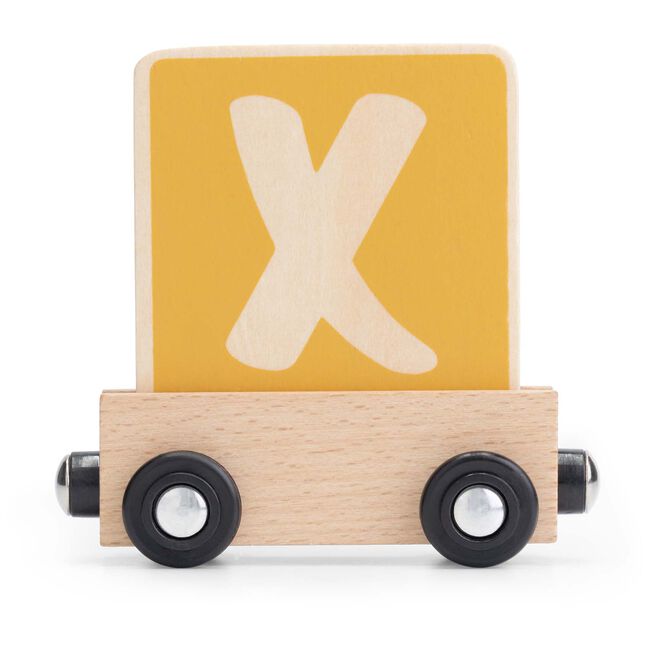 Prénatal houten namentrein letter X