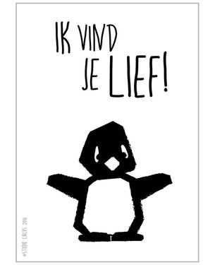 Studio Circus A4 poster pinguin