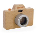 Janod houten speelgoed camera met geluid