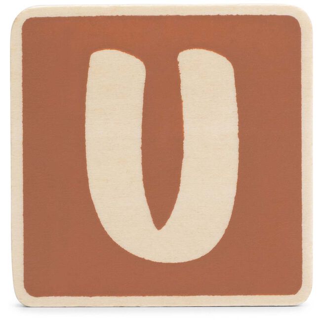 Prénatal houten namentrein letter U - 