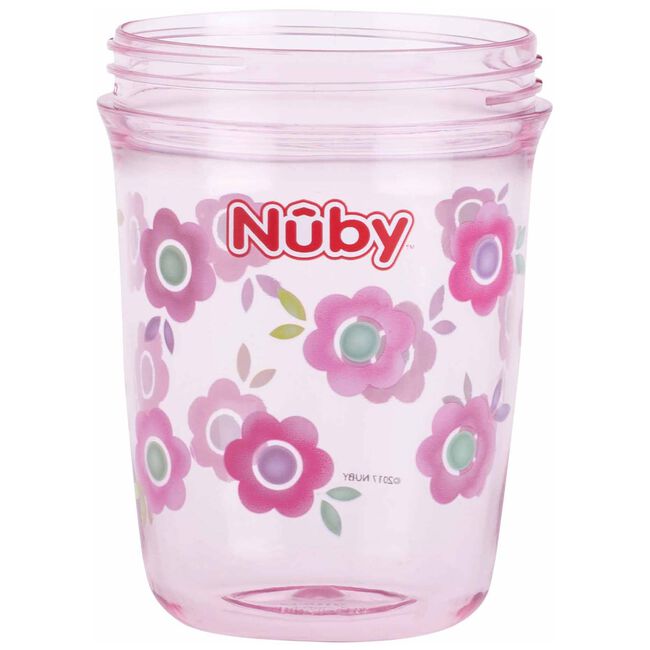 Nûby Flip-it antilekbeker met handvatten 240ml - Pink