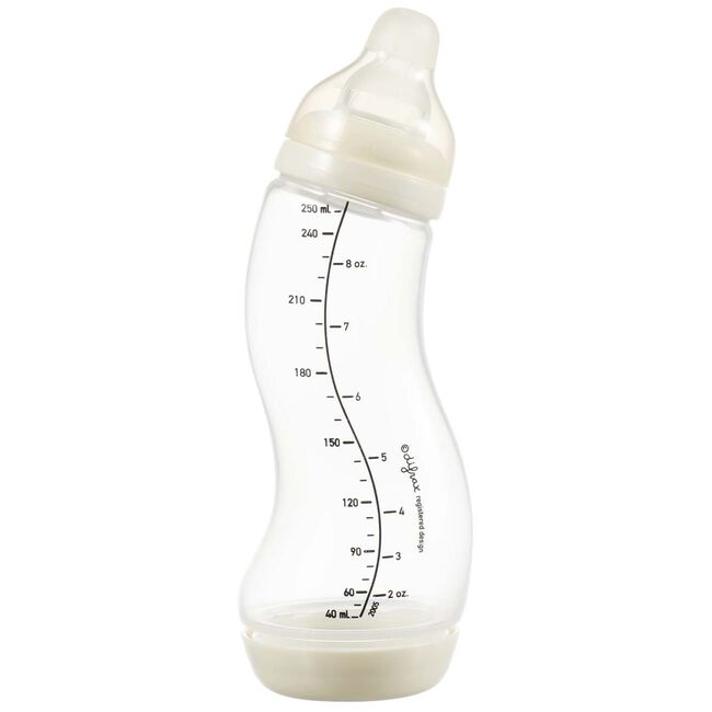 Beroep Staren Verleiden Difrax S fles Anti-colic - natural 250ml Off-White